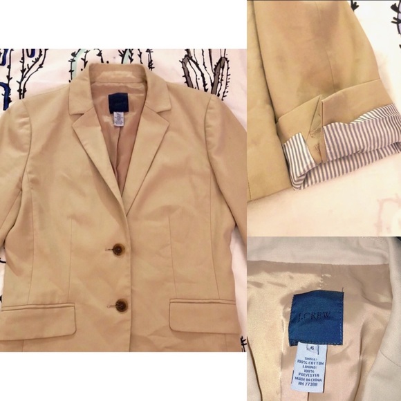 J. Crew Jackets & Blazers - J Crew | Women’s Tan Blazer | Size 6